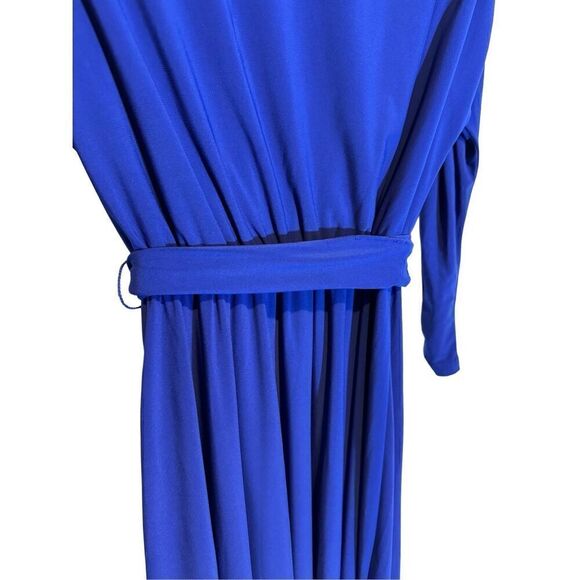 Eliza J Royal Blue High Low 3/4 Sleeve Dress Size 6 - Picture 2 of 5
